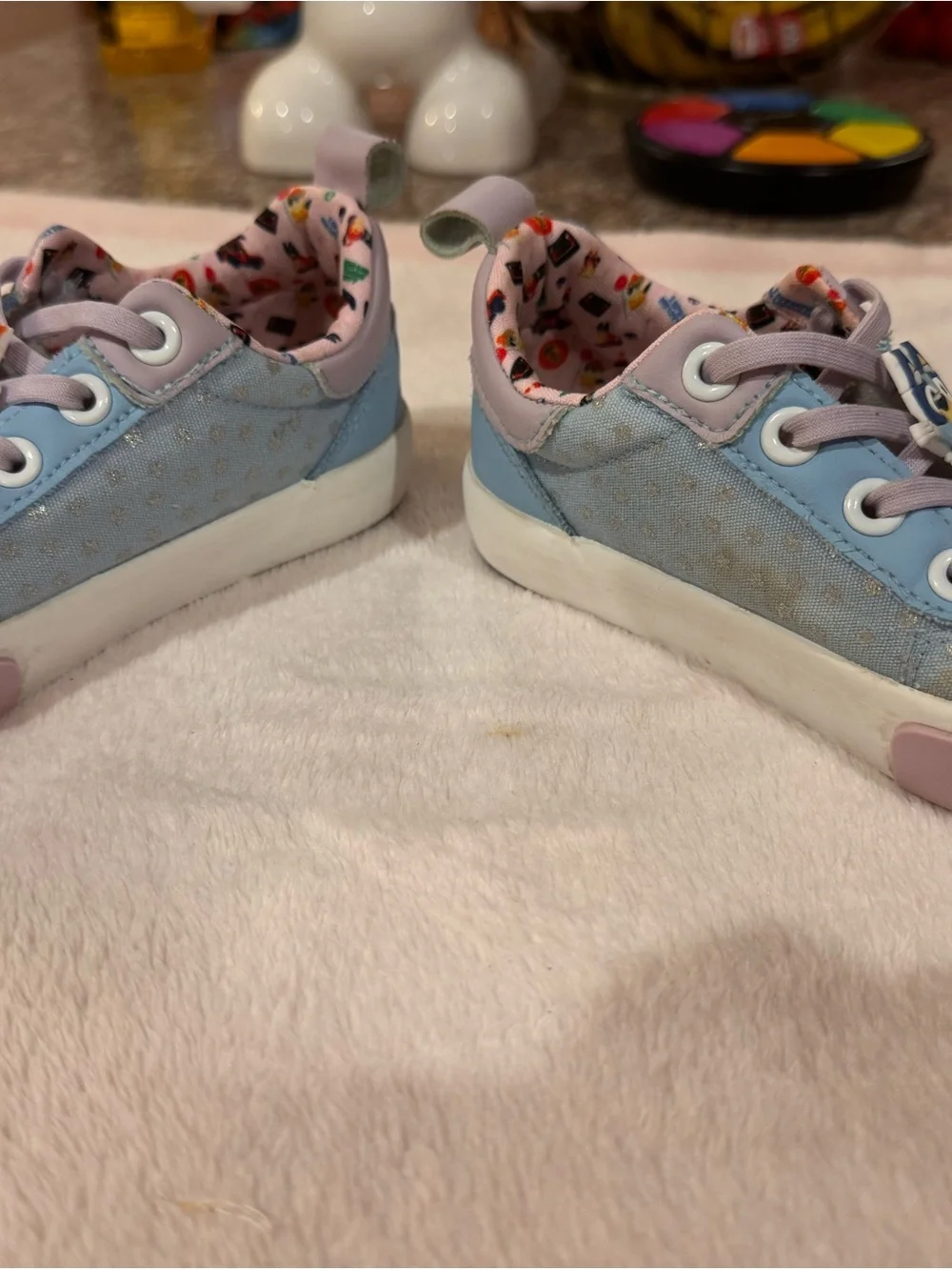 Kids' Light Bluey Character Sneakers. Easy on and off. No tying of laces